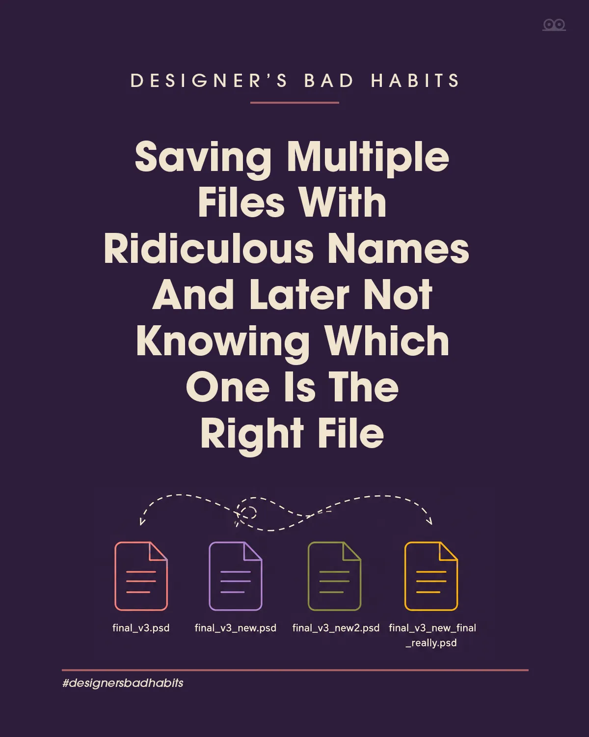 Funny illustration of final final v2 really final psd file naming habit