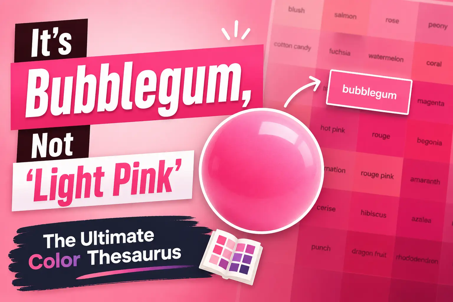 It’s Bubblegum, Not ‘Light Pink’: The Ultimate Color Thesaurus for Every Imagineable Shade