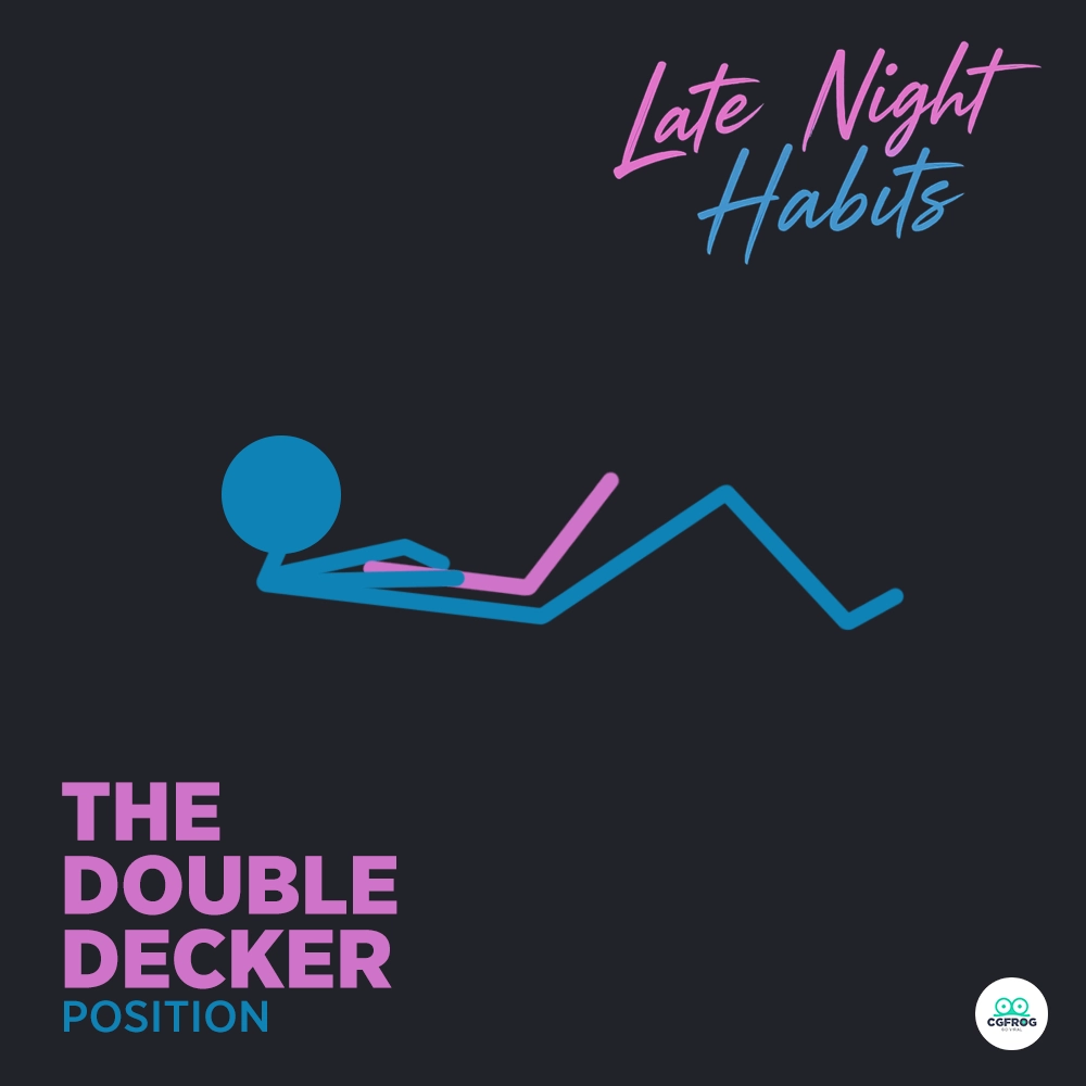 Double Decker late night laptop habit for designers