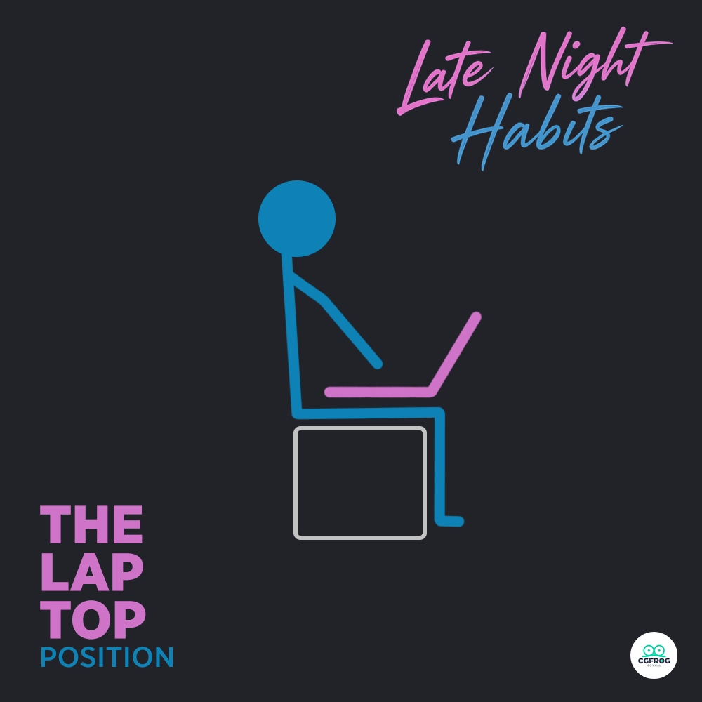 Funny laptop habit The Lap Top classic position