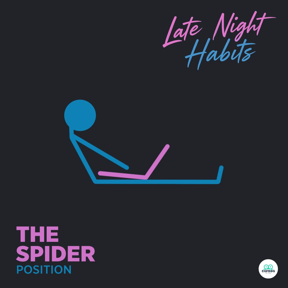 Funny laptop habit The Spider designer position