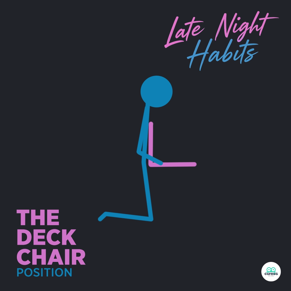 Relaxed laptop habit The Deck Chair working style