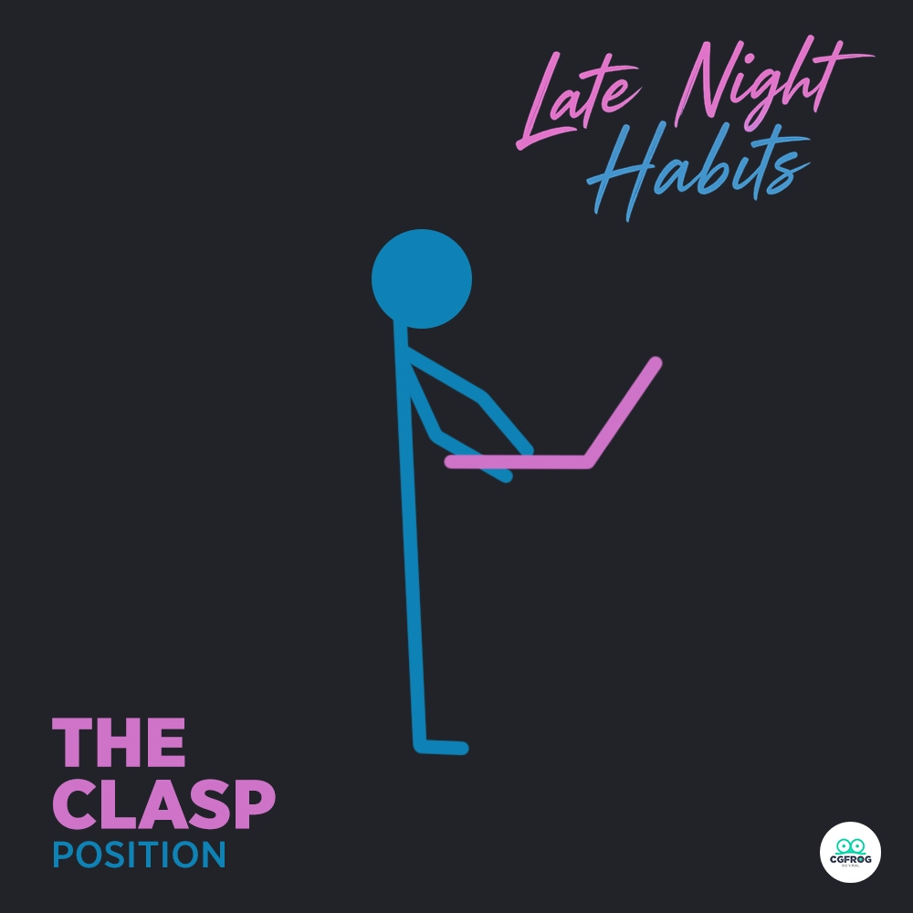 Graphic designer intimate habit The Clasp laptop style