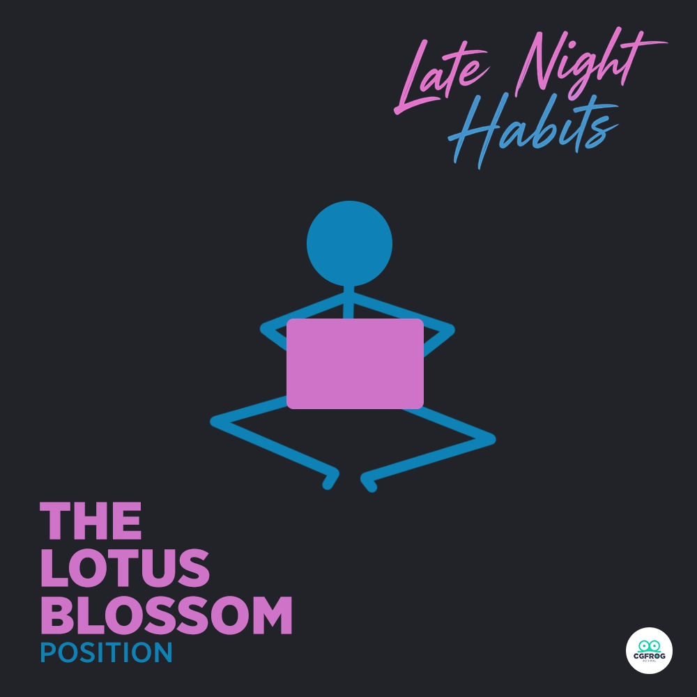 Zen designer laptop habit The Lotus Blossom position