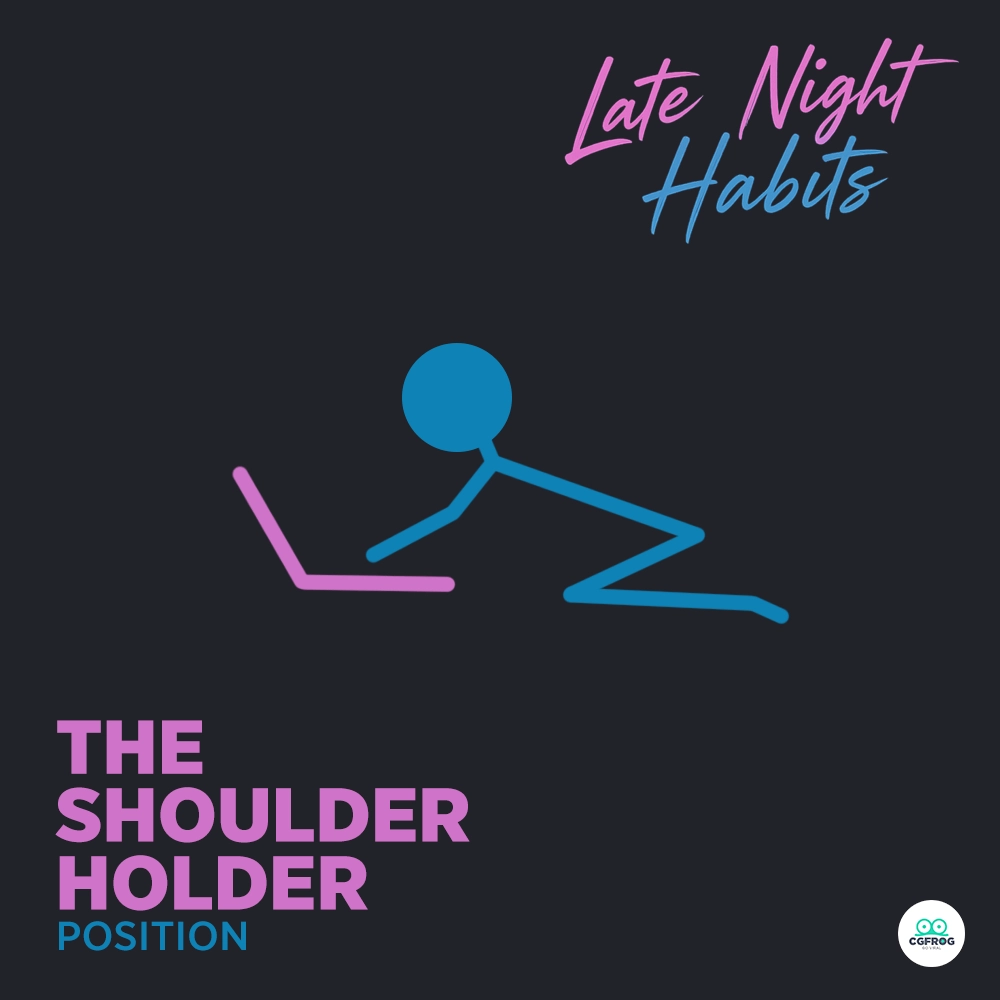 Intimate designer habit The Shoulder Hugger position