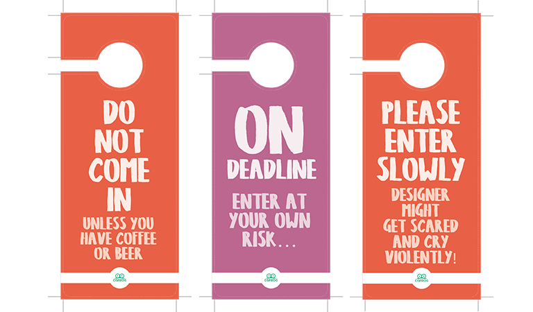 Designer’s Life:15 Witty and Genuine Door Tags for all Designers