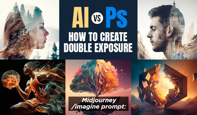 Double Exposure Effect in Midjourney AI, Is It Better Than Photoshop?