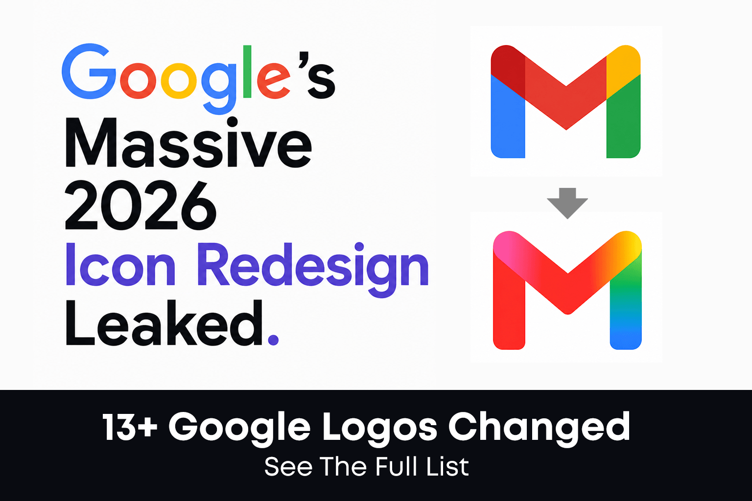 Google Workspace Redesign- Old vs New Icons 2026 Leak