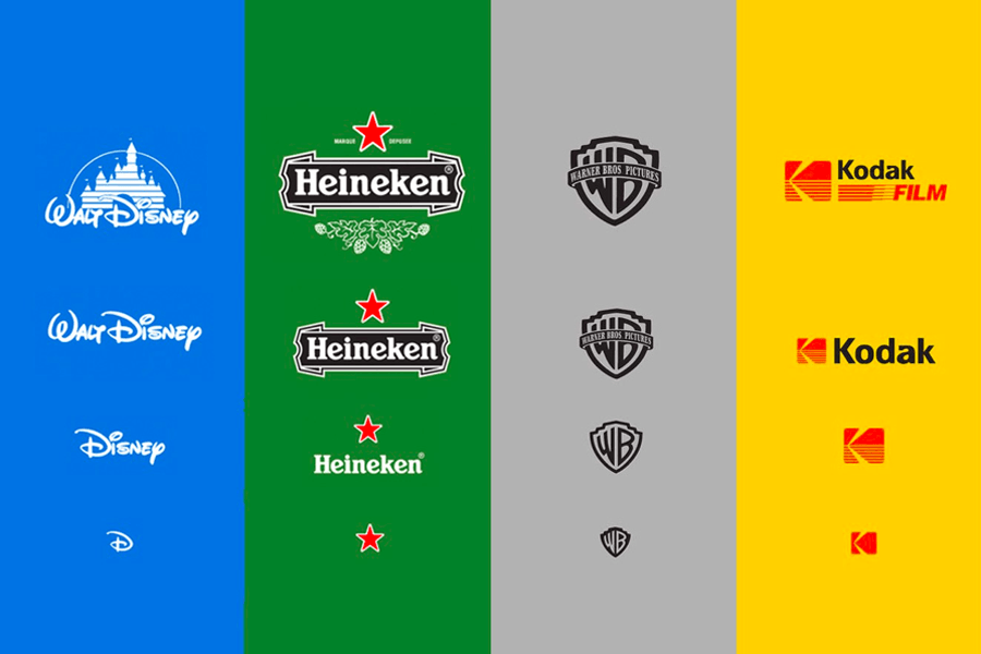 Responsive logo design example modern branding