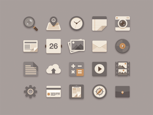 Flat Design Icons Sets