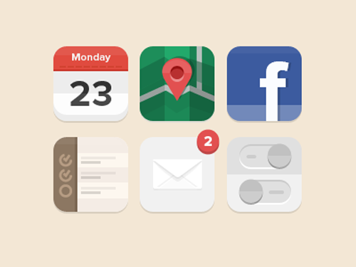 Flat Design Icons Sets