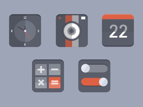 Flat Design Icons Sets