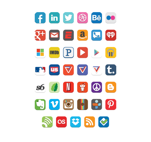 Flat Design Icons Sets