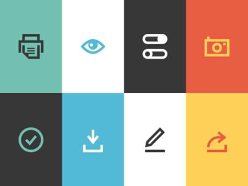 Flat Design Icons Sets
