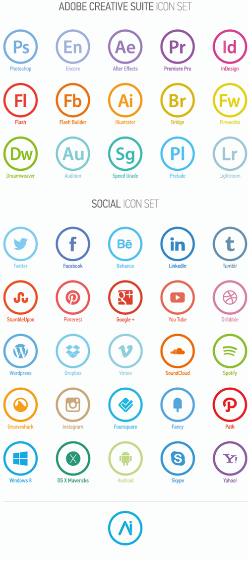 Flat Design Icons Sets