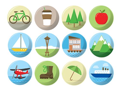 Flat Design Icons Sets