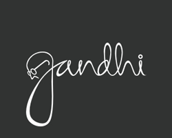 Gandhi Typographic Logo Inspiration