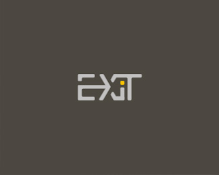 Exit Typographic Logo Inspiration