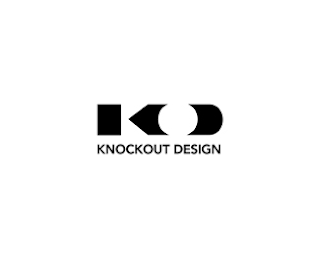 Knockout Design Typographic Logo Inspiration