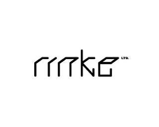 rinke Typographic Logo Inspiration