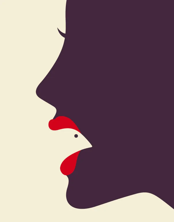 Negative Space Art - IBM: Now Food Can Tell You How Fresh It Is