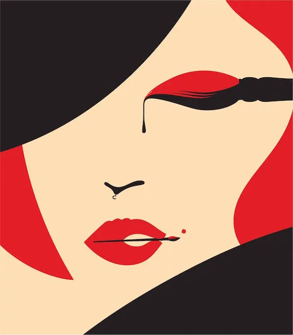 Negative Space Art - how fashion loves art