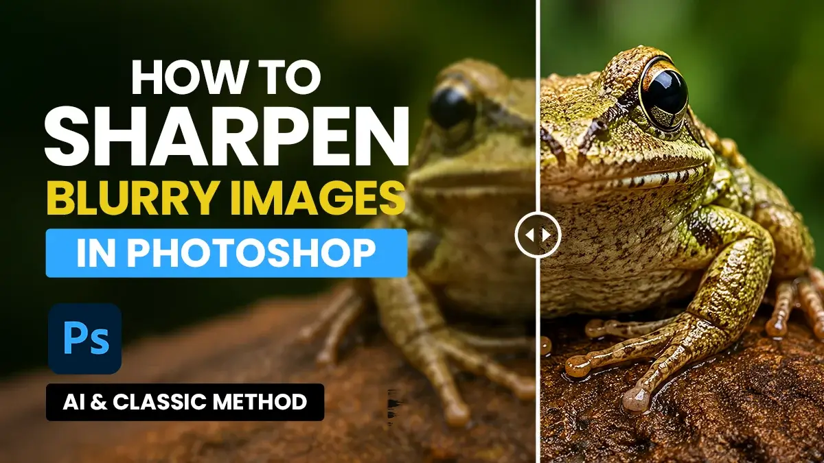 How to sharpen blurry images in Photoshop using AI tools