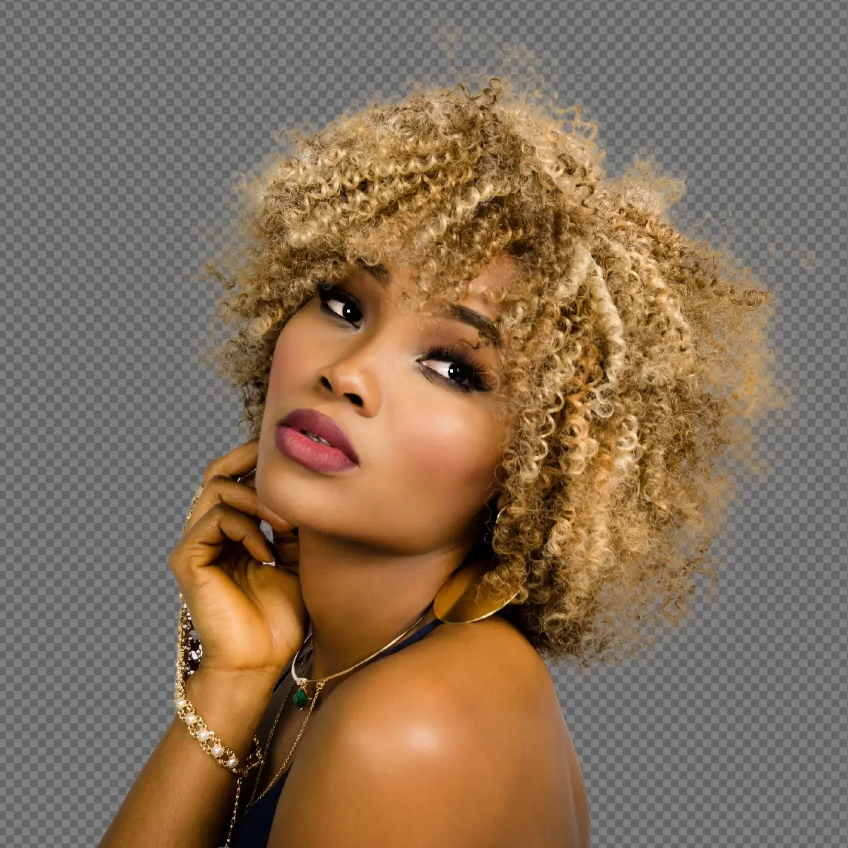 Clean refined hair edges after Select and Mask Refine Edge Brush in Photoshop
